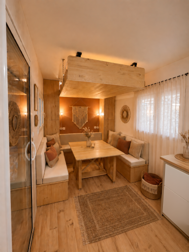 Pièce de vie bohème Tiny House